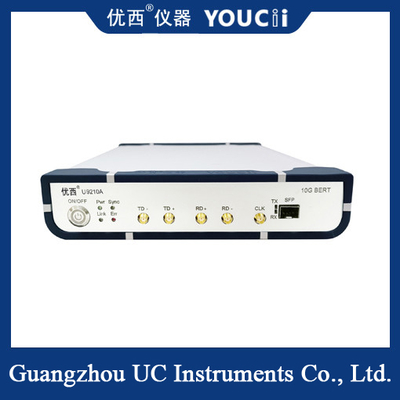 เครื่องทดสอบ BERT อัตราเต็ม 10G สองช่องสำหรับหนึ่งกำลังและหนึ่งแสง 622M ~ 15G