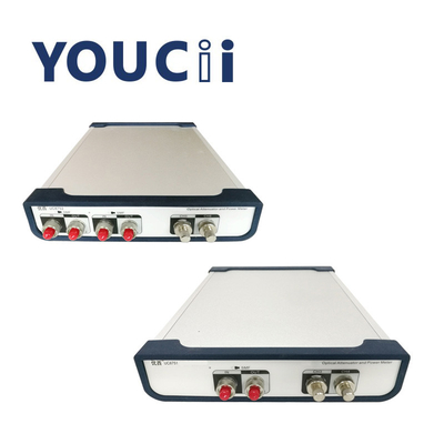 1/2 Channel Attenuator Optical Power Meter การลดทอนช่วง 0~45dB