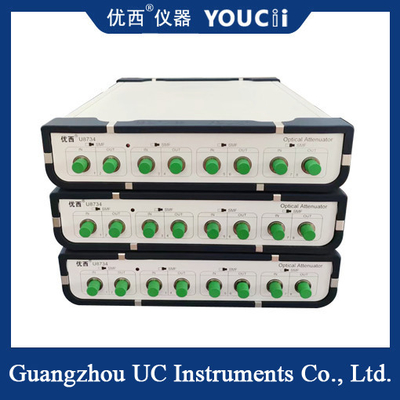 4 ช่องที่ควบคุมด้วยสายไฟ Optical Attenuator 12 การปรับระดับความยาวคลื่น
