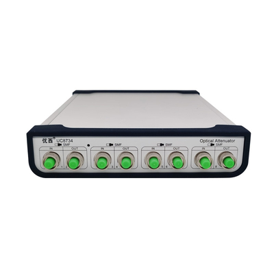 4 Channel Variable Optical Attenuator 9um 125um Single Mode Fiber